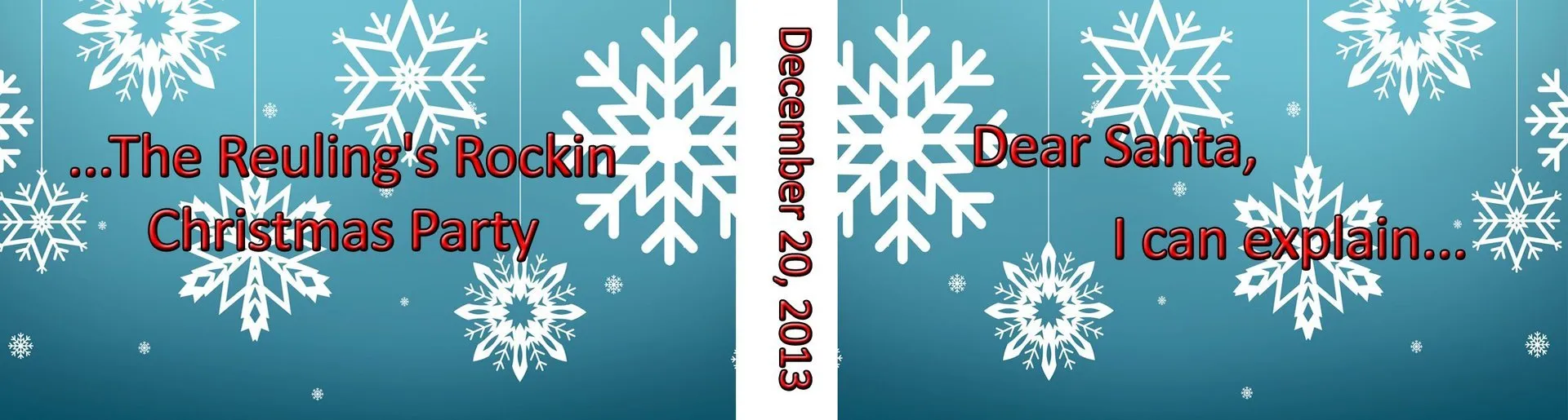 Custom corporate flipbook cover for Reuling Christmas Party