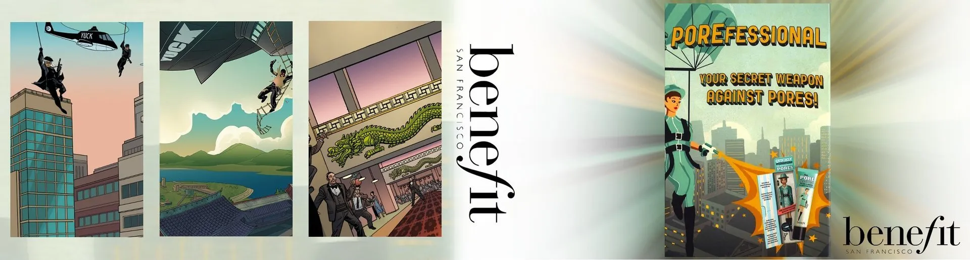 Custom corporate flipbook cover for Benefit Cosmetics