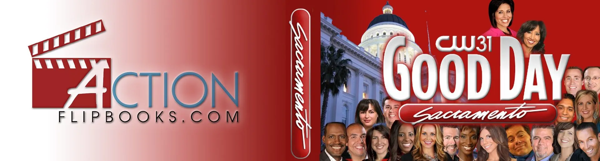 Custom corporate flipbook cover for Good Day Sacramento