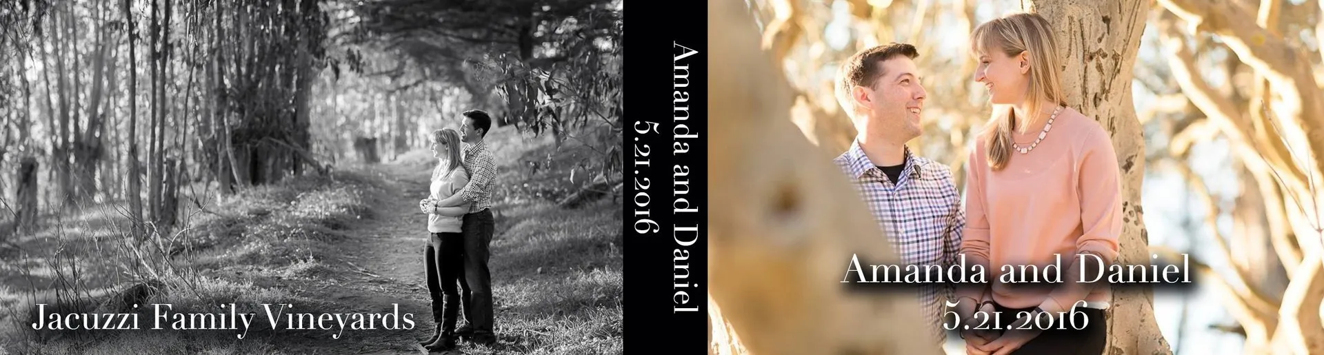 Custom wedding flipbook cover for Gruen Wedding