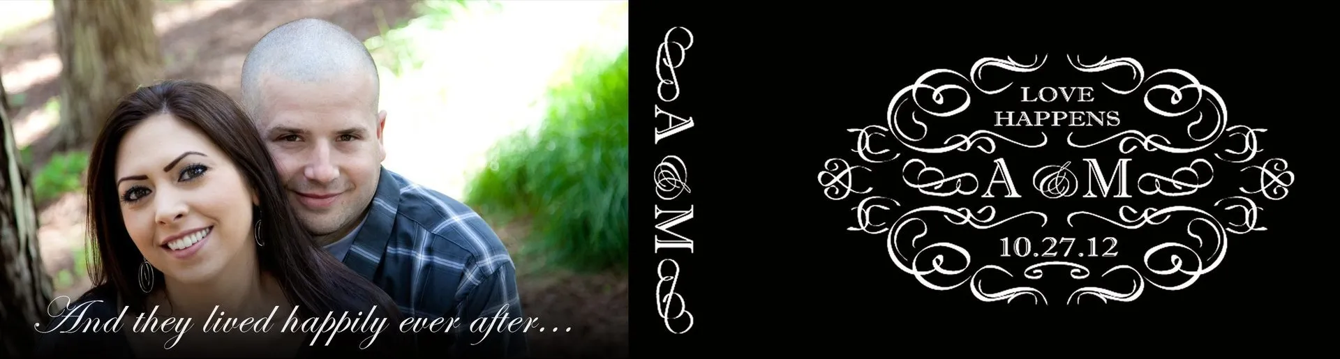 Custom wedding flipbook cover design