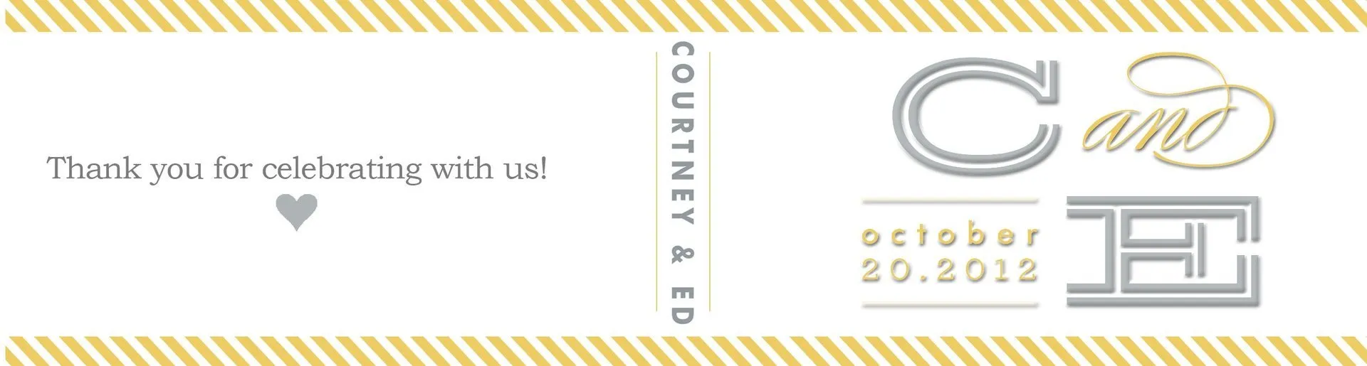 Custom wedding flipbook cover for Courtney's event