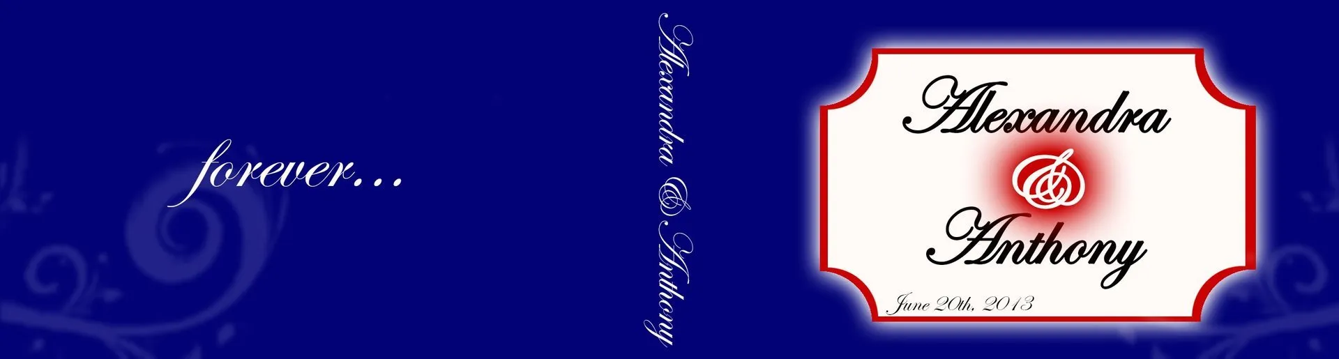 Custom wedding flipbook cover design