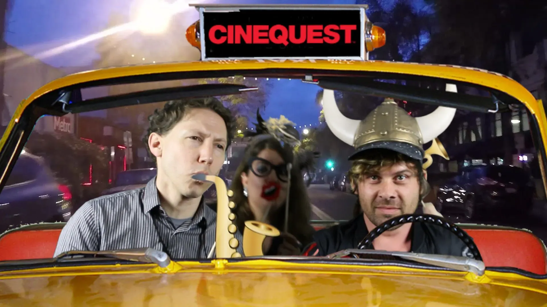 Guest composited into a custom branded green screen scene