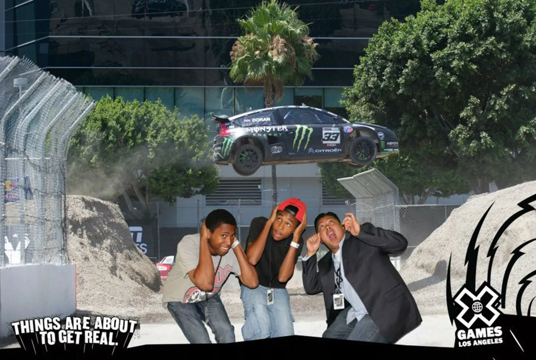 Branded experiential activation drawing foot traffic at the X Games